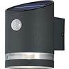 RL LIVE YOUR LIGHT Reality Leuchten Salta R22231142 - Lampada da parete a energia solare, in plastica, con LED da 3 Watt, sensore di movimento, colore: Antracite