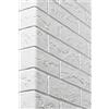 Elastolith Elabrick, Mattone flessibile, Listelli Bianco, 50x210 mm, mattonelle sottili decorazione parete casa, facile da applicare come piastrelle per esterno