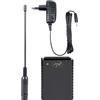 PNI Kit batteria PNI PB-HP62 1500mAh Li-Ion più alimentatore 230V e antenna BNC per radio CB PNI HP 62