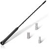 Eightwood Antenna Autoradio sul tetto FM DAB 40cm di Ricambio per Asta per Antenna Auto con Forte Funzione di Ricezione FM/DAB,Viene fornito con 3 adattatori (M4/M5/M6)