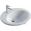 CERAMICA GALASSIA Lavabo Eloise incasso soprapiano 62x52 tondo in ceramica bianco - Cod. Articolo: 6001