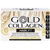 MINERVA RESEARCH LABS Gold Collagen Hairlift 10 Flaconi da 50ml - Integratore per Capelli e Cuoio Capelluto Sani