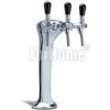 Colonna per Spillatura Birra o Acqua Depurata ForHome® Cobra Ice 3 Vie colore Cromo Completa di: Rubinetti (or)