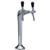 Colonna per Spillatura Birra o Acqua Depurata ForHome® Cobra Ice 2 Vie colore Cromo Completa di: Rubinetti (or)