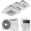 Samsung Condizionatore Climatizzatore Samsung Trial Split Inverter Windfree a Cassetta 4 Vie Mini R-32 9000+12000+12000 Con AJ068TXJ3KG