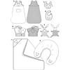 burdastyle Burda Schnittmuster 9635 - Set di cucito per accessori per neonati, misura 62-86 EU