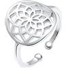 Elli Anello da donna con acchiappasogni, in argento 925, mis. 54 (17,2)