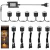 Arotelicht 10PCS Faretto incasso,Luci Da Incasso Con Guscio di Protezione,IP67 impermeabile,Diametro 32MM,Bianco Caldo 0.6W DC12V 230V,Per interni esterni terrazza cucina giardino luce decorativa