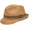 CHILLOUTS Cappello da Uomo Fort Myers Panama 83 Marrone/Verde Oliva XL