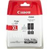Canon BIPACK Cartuccia ORIGINALE CANON 6431B005 PIXMA IP7250 2X PGI-550XLBK PGI 550BK XL NERO