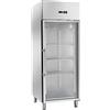 Amitek Armadio Frigo Refrigerato tropicalizzato Modello AK654TNG porta a vetro temperatura normale acciaio inox