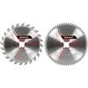 Einhell kwb by Einhell - Set di 2 lame per sega circolare, 250 x 30 mm, 2 pezzi, 2 lame HM, Ø 250 x 30 mm, max. 7600 min-1, 60 denti, adatto per sega circolare da tavolo e troncatrice Einhell