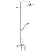 Nobili rubinetterie SY97130/30CR Sky Miscelatore Monocomando per Doccia Esterna con Rampa e Soffione, Cromo