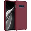 kwmobile Custodia Compatibile con Samsung Galaxy S10e Cover - Back Case per Smartphone in Silicone TPU - Protezione Gommata - rosso rabarbaro