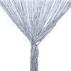 Vidillo Tenda a fili in pannelli per porte, Glitterata Argentate tenda moderna soggiorno 100x200 cm frange da muro tenda per finestra,zanzariera,divisorio di stanze,Perfetto Come Schermo(Grigio)