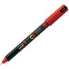 UNI MITSUBISHI Marcatore a base d'acqua Uni Posca Pen PC1M - punta extra fine 0,7mm - rosso - Uni Mitsubishi (unità vendita 1 pz.)