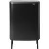 Brabantia Bo Touch Bin Hi Pattumiera, Metallo, Nero Opaco, 60 Litri