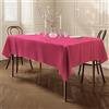 Home Direct Tovaglia da tavola, in poliestere, rettangolare 150x250cm Rosa Fucsia