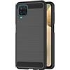 AICEK Cover Compatible Samsung Galaxy A12 4G / M12 4G, Nero Custodia Samsung M12 4G Silicone Molle Black Cover per Galaxy A12 4G / M12 4G Soft TPU Case (6.5 Pollici)
