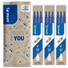 Pilot FriXion Ball - Confezione da 3 ricariche per penna cancellabile, compatibile con FriXion Ball e FriXion Ball Clicker, colore: Blu