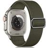 Oielai Solo Loop Compatibile con Cinturino Apple Watch 46mm 45mm 44mm 42mm, Cinturino di Ricambio Sportivo in Nylon Regolabile per iWatch Series SE 10/9/8/7/6/5/4/3/2/1