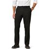 Amazon Essentials Pantaloni Eleganti Elasticizzati Anti-Piega dal Taglio Classico Uomo, Nero, 38W / 32L