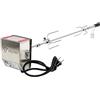 BBQ-TORO Set di spiedini per Barbecue, 90 cm, incl. Motore in Acciaio Inossidabile, 220V - 240V, spiedo Rotante, girarrosto, spiedo Rotante
