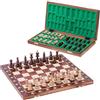 SQUARE GAME SQUARE - Scacchi in legno SENATORE - 41 x 41 cm - Scacchiera & Pezzi degli scacchi appesantiti