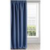 Eurofirany LOGAN Tenda Oscurante Extra Lunga - 1 Unità, Rod Pocket, Fettuccia Arricciatenda, Blocco della Luce, Oscuramento della Stanza, Camera da Letto, Soggiorno, 135x270 cm, Blu Scuro