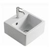 CERAMICA GALASSIA Lavabo Plus Design sospeso/appoggio salvaspazio cm. 30x30 quadrato bianco - Cod. Articolo: 6033