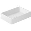 CERAMICA GALASSIA Lavabo Plus Design appoggio senza foro cm. 55x38 rettangolare bianco - Cod. Articolo: 6103