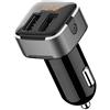 wooshop Caricabatteria Auto USB, Ultra Compatto Caricatore USB per Auto 2 Porte con Pulsante di Accensione/Spegnimento per iPhone, iPad, Tablet, Smartphone e altri Dispositivi USB
