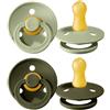 BIBS Set Di 2 Ciucci Bibs Colour salvia e verde oliva 0-6 m