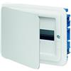 Vimar 0TV53112 Centralino Estetico da Incasso IP40, 12 Moduli, Completo di Guida DIN, Portello Bianco, Completo di Scatola da Incasso per Pareti in Muratura