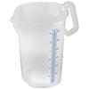 thermohauser 8300040089 - Misurino con manico chiuso, 3000 ml, in plastica PP, graduazione blu in L e ml