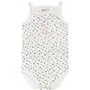 People Wear Organic Body a spalla stretta in cotone bio Giraffa -col. bianco stampato