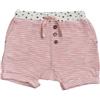 People Wear Organic Baby shorts in cotone bio - col. a righe rosa
