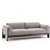 KNOLL divano a 3 posti BASTIANO 220 cm con struttura in frassino ebanizzato - 53 S3S FE C