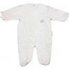 BABY DISTRIBUTION Tutina Cotone Bimba Bianco Tg.6 Mesi Ellepi