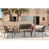 Emu Set Yard divano con 2 poltrone lounge e tavolino 60x60