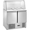 Amitek Saladette Refrigerata Modello AK940G - 2 GN1/1 + 3 GN 1/6 2 porte autochiudenti Refrigerazione statica
