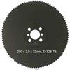 Encut - Lama per sega circolare in metallo ad alte prestazioni, 250 x 2,0 x 32 mm, Z = 128, T6 HSS DM05