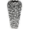 Kare Design Vaso Rose Multi, Argento, 45cm, Mare di Fiori, Portafiori, Decorazione Primavera Estate