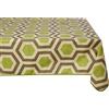 GIRONES Faggio Esagonale e Noce Tovaglia antimacchia, Cotone, Multicolore, 140 x 140 cm