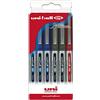 Uni-ball Astuccio 6 roller Inchiostro liquido UB-150 colori assortiti