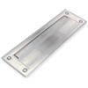 Amig - Bocchetta per Lettere in Acciaio Inox Argento Mod. 1 - Sportellino per Pareti o Porte - Ferma-lettere Copertura in Acciaio Inox - 254 x 78 mm - Dimensione Fessura: 198 x 48 mm - Colore Argento