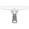 MR.SIGA Tergipavimento multiuso per finestra, porta della doccia, auto, lavavetri resistente, gancio di aspirazione incluso, 10 pollici, bianco e grigio