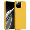 kwmobile Custodia Compatibile con Xiaomi 11 Lite (5G) NE/Mi 11 Lite (5G) Cover - Back Case per Smartphone in Silicone TPU - Protezione Gommata - miele