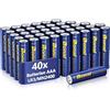 BONAI Longlife Batterie AAA, (Pack of 40) Pile Ministilo AAA Stilo Alcaline 1,5V ad Alta Capacità Batteria LR3 Lunga Durata di 10 Anni, Imballaggio Ecologico, per Giocattoli, Dispositivi di Domotica