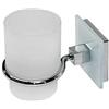 F.E.S.A. 6544 Portabicchieri da parete bagno e spazzole, vetro, multicolore, taglia unica